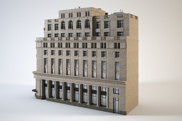 A large multi-storey building looks majestic and antique.