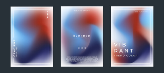 Abstract colorful blurred background, Retro fresh modern mesh gradient background