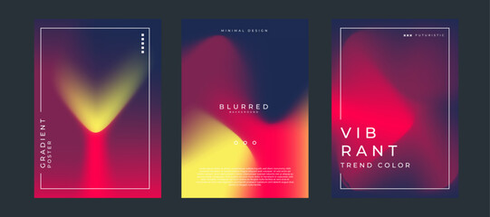 Gradient blue, red, and yellow trendy background, Abstract gradient background with abstract texture