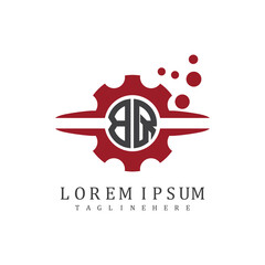 initial monogram for automotive logo design vector
