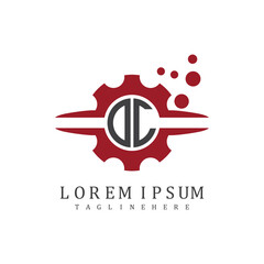 initial monogram for automotive logo design vector
