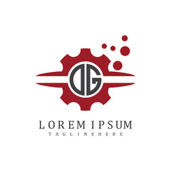 initial monogram for automotive logo design vector
