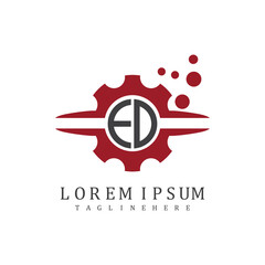 initial monogram for automotive logo design vector
