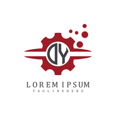 initial monogram for automotive logo design vector
