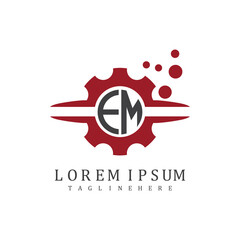 initial monogram for automotive logo design vector
