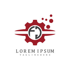 initial monogram for automotive logo design vector
