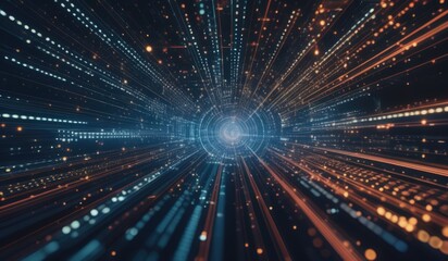 Fototapeta premium technology digital data flow