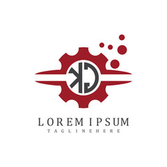 Fototapeta premium initial monogram for automotive logo design vector 