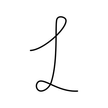 recommend clip art: Number 1 continuous line. Number one Hand drawn Line Art design concept. Transparent background.