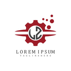 initial monogram for automotive logo design vector
