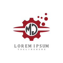 initial monogram for automotive logo design vector
