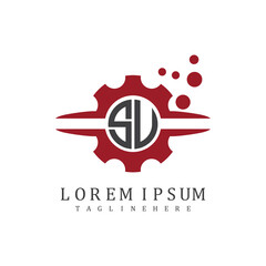 initial monogram logo with creative design.	