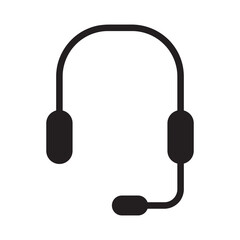Headset icon. vector flat trendy style illustration for web and app on white background..eps