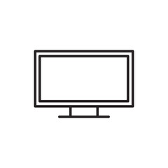 television line icon, vector flat simple illustration on white background..eps