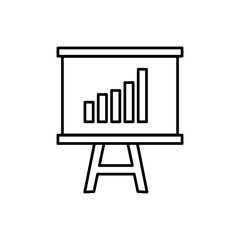 board icon vector, simple flat linear illustration on white background..eps