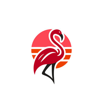 recommend clip art: flamingo silhouette vector illustration