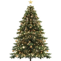 christmas tree isolated on white