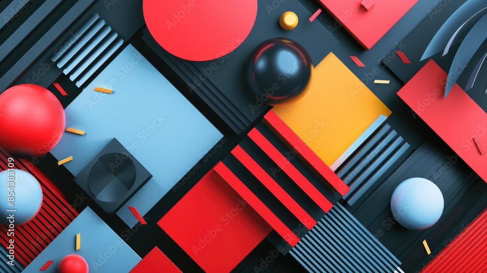 Poster geometric shape pattern creating an abstract backdrop