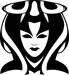 Kabuki woman symbol