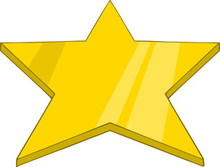 Golden star design