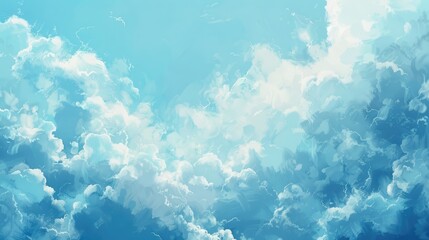 Obraz premium Sky with light blue color and clouds