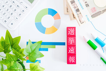 選挙速報　調査　グラフ