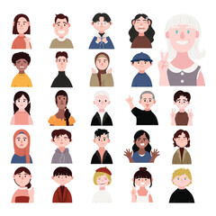 Cartoon Character Vector Set