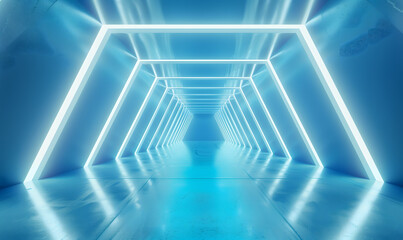 Geometric glowing lines light background
