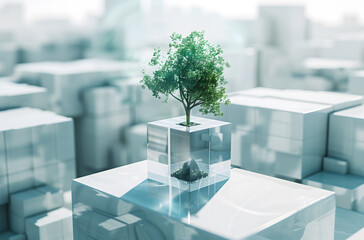 Green ecological technology tree