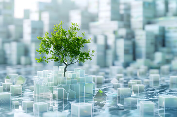 Green ecological technology tree