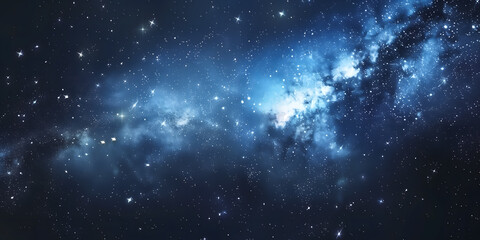 Dark cosmic starry sky background