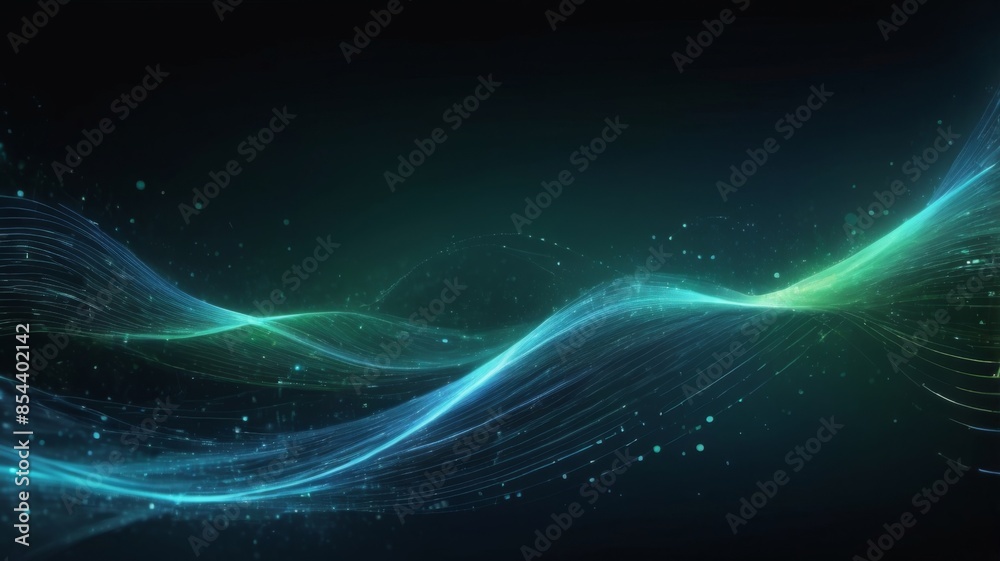 Aufkleber abstract background featuring digital data streams flowing across the screen