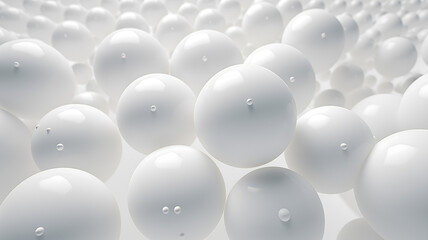 Geometric white sphere simple background