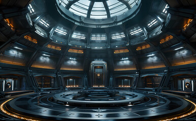 Obraz premium Yuanxing Technology booth background