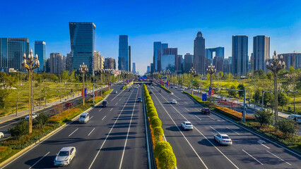 Scenery of Chengdu Tianfu Avenue