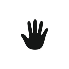 Fototapeta premium Hand stop icon vector. EPS 10 editable vector