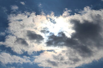 blue sky with clouds