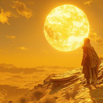 The golden desert has oot. 