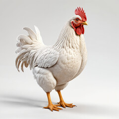 Fototapeta premium chicken white background