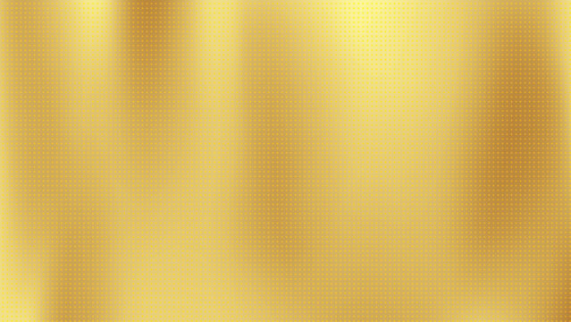 Abstract gold gradient background with halftone effect, pixel art. Vector illustration.