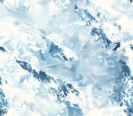 Obraz premium Lone Skier Carving Pristine Powder Tracks Amidst Towering Granite Peaks in Serene Winter Wonderland