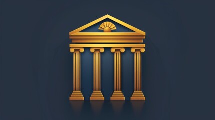 Fototapeta premium Bank Symbol for Your Design Websites and Projects