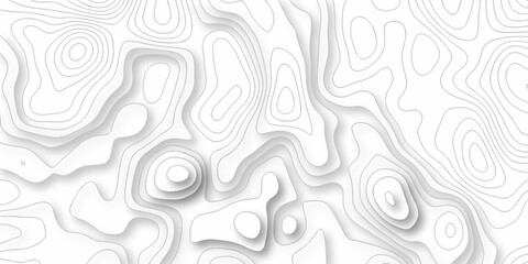 Topographic map. Geographic mountain relief. Abstract lines background. Contour maps. Topo contour map on white background, Topographic contour lines map seamless pattern.