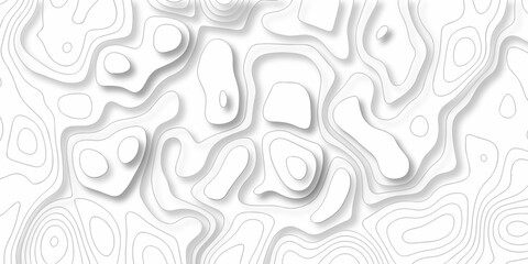 Topographic map. Geographic mountain relief. Abstract lines background. Contour maps. Topo contour map on white background, Topographic contour lines map seamless pattern.