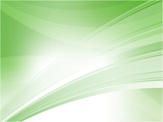 幻想的なウェーブイメージのアブストラクト背景_緑色