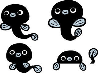 かわいいウナギのイラスト