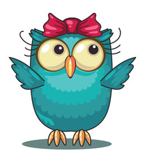 vector owl cute Illustration