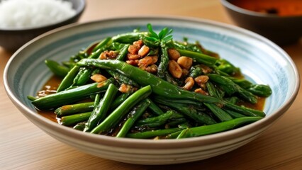  Deliciously healthy meal with green beans and nuts