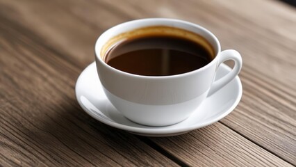 Fototapeta premium A moment of tranquility with a warm cup of coffee