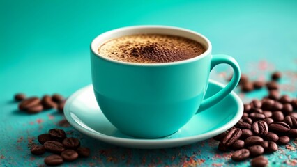 Fototapeta premium Warm up with a cup of coffee 